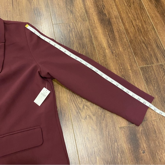 NWT burgundy blazer - Picture 11 of 14